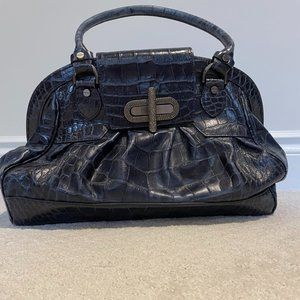 Vintage structured leather handbag